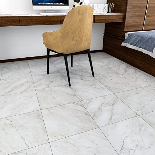 Peel and Stick Waterproof Marble Shower Floor Tiles