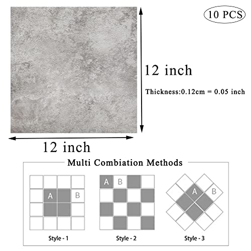 Norine 12x12 Waterproof Peel and Stick Tiles