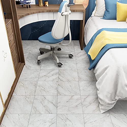 Peel and Stick Waterproof Marble Shower Floor Tiles