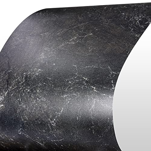 Charcoal Black Marble Peel and Stick Shower Tiles
