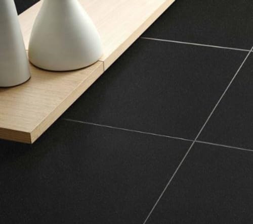 Black 12x12 Porcelain Square Shower Floor Tile