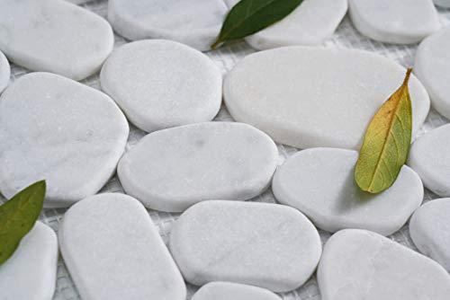 5 Sheets Marble Mosaic Shower Floor Tile Set
