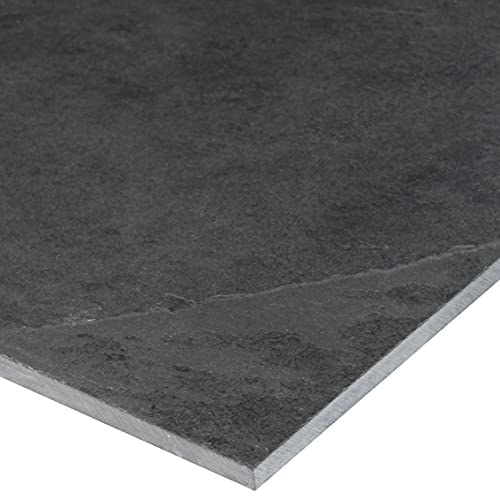 Montauk Black 6x3 Inch Gauged Slate Tile