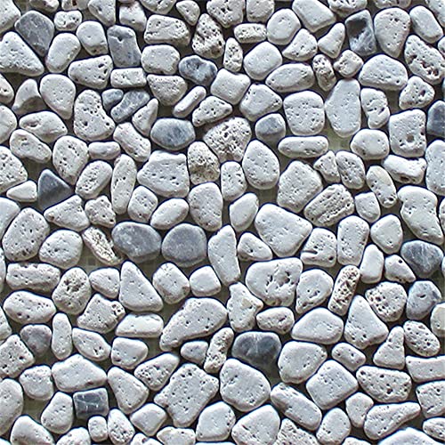 Travertine Mix Emperador Dark Pebble Mosaic Tile