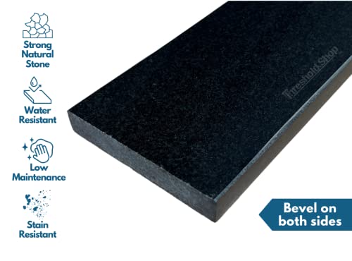 Absolute Black Polished Granite Shower Curb Top