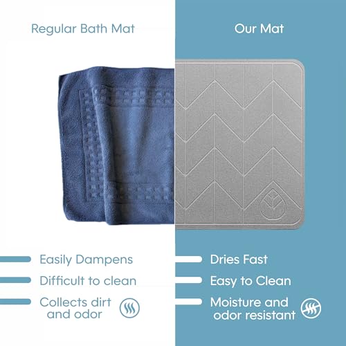 Large Non-Slip Diatomite Shower Floor Mat