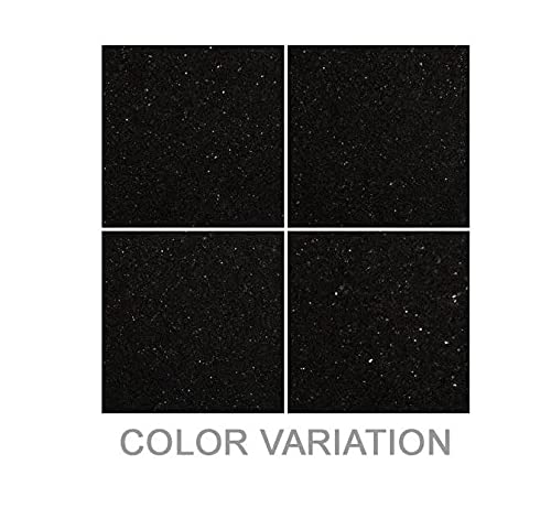 Black Galaxy Polished Granite Tile 12" x 12
