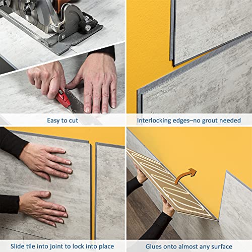Palisade Interlocking Waterproof Tiles in Cracked Slate