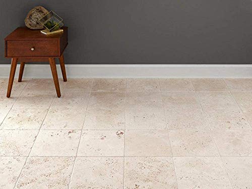 6x6 Light Travertine Tumbled Tile Pack