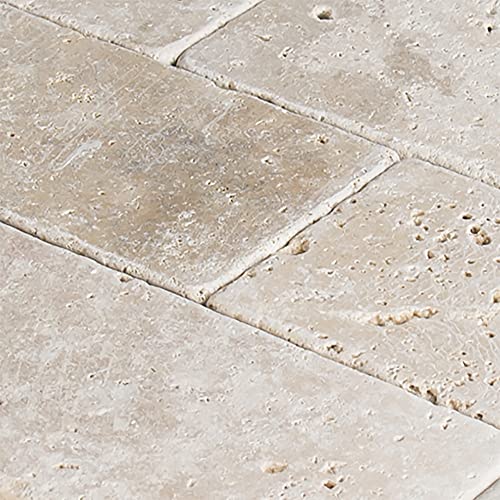 Beige 3x6" Travertine Subway Tile for Showers