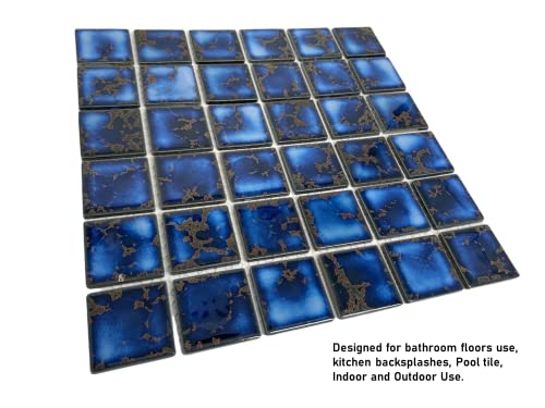 Calacatta Blue 2x2 Porcelain Mosaic Tile