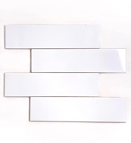 Glossy White Subway Tile 2" x 8" – 60 Pieces