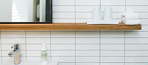 Glossy White Subway Tile 2" x 8" – 60 Pieces