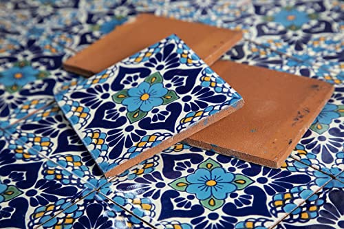 Mexican 4x4 Ceramic Tiles - Azul Mosaic Decor