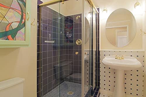 Cobalt Blue Porcelain Mosaic Tile for Showers