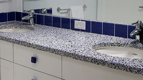 Cobalt Blue Porcelain Mosaic Tile for Showers