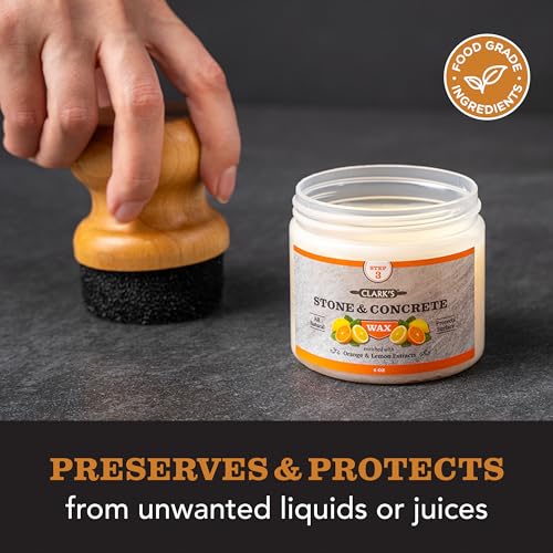 Natural Stone Wax with Citrus Extracts - 8oz