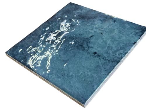 Santa Catalina Aquamarine 6x6 Glossy Porcelain Tile