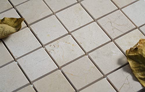 Marble Mosaic Shower Floor Tile - 5 Sheets