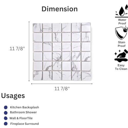 Satori Statuario White & Grey Matte Porcelain Tile