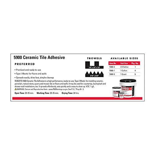 Ceramic Tile Adhesive - 1 Gallon Container