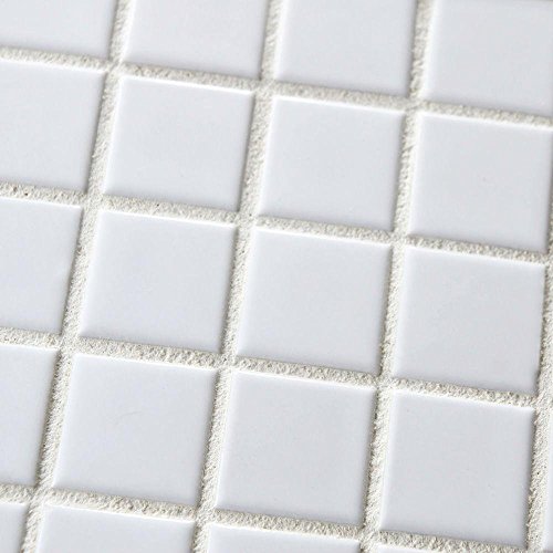 White Porcelain Mosaic Square Tile for Showers