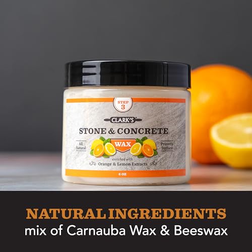 Natural Stone Wax with Citrus Extracts - 8oz
