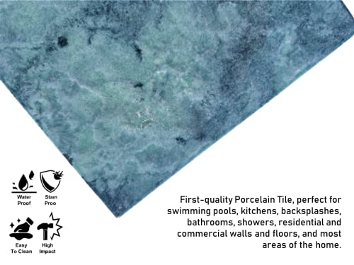 Santa Catalina Aquamarine 6x6 Glossy Porcelain Tile