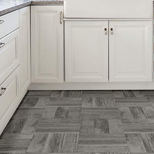 Grey Peel & Stick Shower Floor Tiles