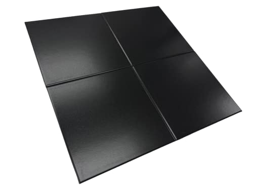 Black Semi Matte 12x12 Porcelain Shower Tile