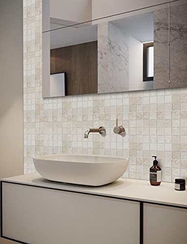 Marble Mosaic Shower Floor Tile - 5 Sheets