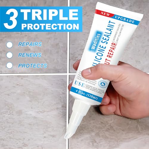 Clear Waterproof Caulk & Seal Silicone Sealant Kit