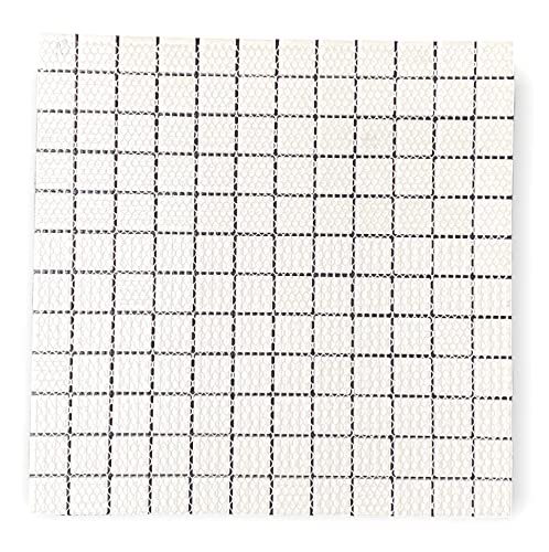 White Unglazed Porcelain Square Mosaic Tile - Box of 5