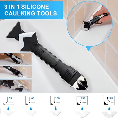 Clear Waterproof Caulk & Seal Silicone Sealant Kit