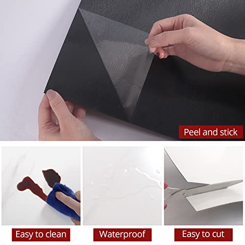 White Marble Peel and Stick Shower Floor Tiles