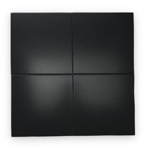 Black Semi Matte 12x12 Porcelain Shower Tile
