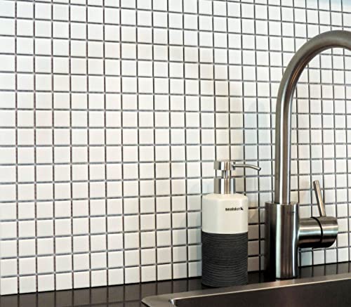 White Porcelain Mosaic Square Tile for Showers