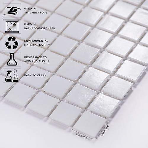 White Mosaic Tile for Shower and Bathroom Decor
