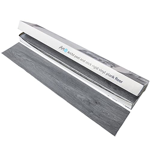 Art3d Deep Gray Peel and Stick Vinyl Tiles