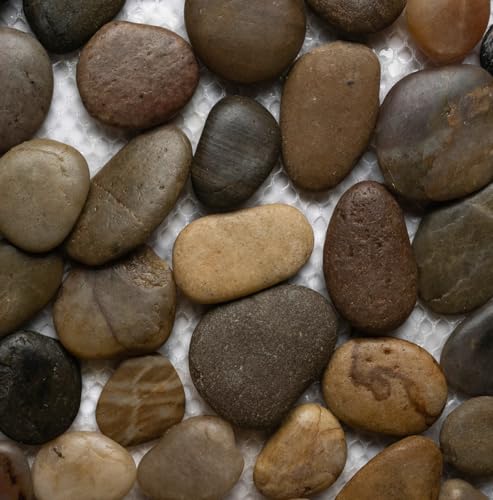 Polished Cobblestone Pebble Tiles for Showers
