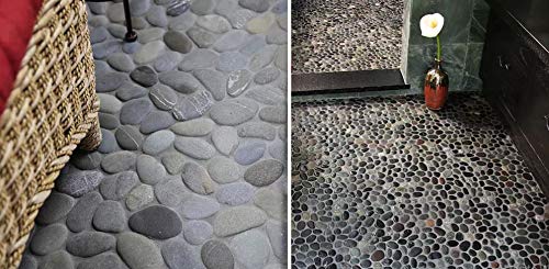 Natural Granite Pebble Interlocking Floor Tiles