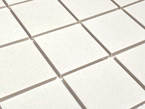 White Unglazed Porcelain 2x2 Mosaic Shower Tile