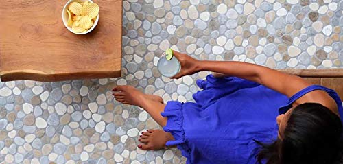 Natural Granite Pebble Interlocking Floor Tiles