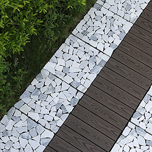 Natural Stone Interlocking Shower Floor Tiles - 12"x12