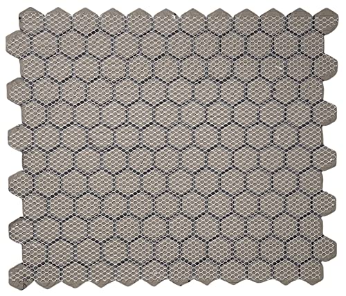 Black Matte Hexagon 1-Inch Porcelain Mosaic Tile