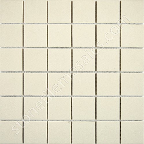 White Unglazed Porcelain 2x2 Mosaic Shower Tile