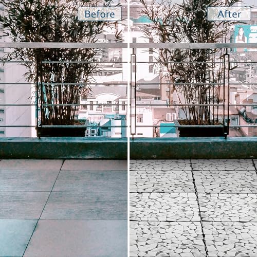 Natural Stone Interlocking Shower Floor Tiles - White