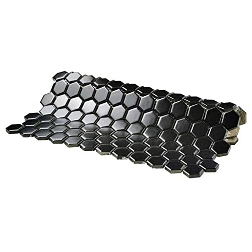 Black Matte Hexagon 1-Inch Porcelain Mosaic Tile