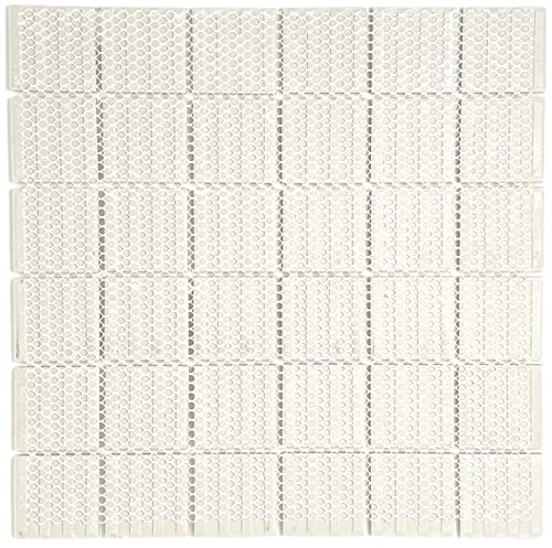 White Unglazed Porcelain 2x2 Mosaic Shower Tile