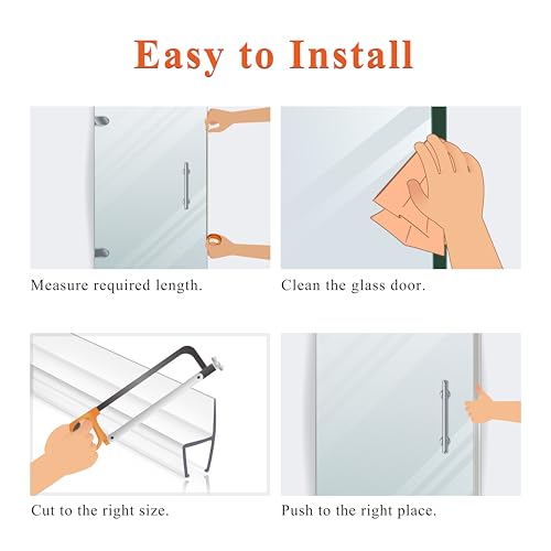 Frameless Shower Door Seal Strip 2 Pack